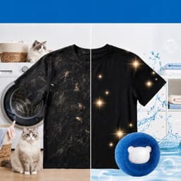 8x Witte Wasballen - Verwijderen Huisdier Haar & Pluisjes — thumbnail 3
