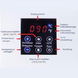 Professionele elektrische wasmachine voor lichaamsverzorging met LED-scherm, 4 waszakken en 20 wasdoeken voor haarverwijdering — thumbnail 3
