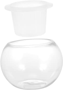 1set Glazen Bloemenvase Voor Hydroponische Planten Elegante Bloemhouder Plant Pot Voor Thuis Kantoor Decoratie Creatief Functioneel Ontwerp Voor Bloemenwinkels Bijzondere — thumbnail 1