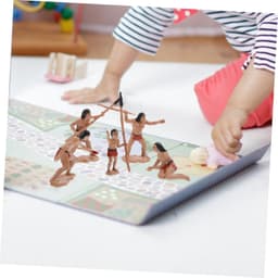 1set Mini Primitive Man Figuren -landschap Decoratie Voor Mini Tuin Bonsai Zandtafel Ornamenten Perfecte Cadeau Keuze Voor Vrienden — thumbnail 2