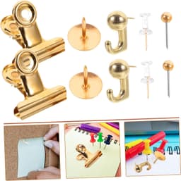 1set Metalen Punaises Voor Prikborden Duurzame Veelzijdige Kantoorknippen Bevestigen Van Documenten Foto Knutselprojecten Kantoor of Klaslokaal — thumbnail 5