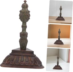 1set Elegant Tibetaanse Vajra Ritueel Met Stand Heilig Artefact Voor Tempeldecoratie Religieuze Versiering Voor Thuis Kantoor Decoratie — thumbnail 5