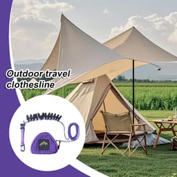 Waslijn Voor Op Reis Extra Sterke En Duurzame Wasdroogtouw Met — thumbnail 5