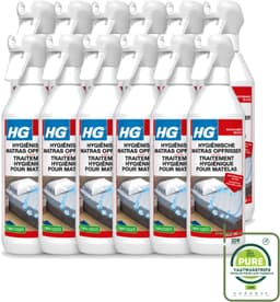 12 x HG - Hygiënische Matras Opfrisser - Werkt Na 30 Minuten - Neutraliseert Nare Geurtjes - 500 ml - Grootverpakking - Vaatwasstrips - Matrasopfrisser - Hygiëne - Geur Verwijderen - Matras Reinigen - Enzymen — thumbnail 1