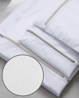 Dikte waszak-wasmachine speciale schoonmaak set-machine anti-wikkeling vervorming-50 * 60cm-wit-4 stuks set — thumbnail 4