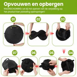 Droognet voor Kruiden - 6-laags Hangend Droognet Ø 58 cm - Kruidendroger en Droogrek van Polyester Mesh - Opvouwbaar Droognet met Rits per Laag, Haak en Opbergtas - voor Kruiden, Bloemen, Fruit en Groente - Zwart — thumbnail 4
