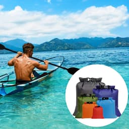 6-delige waterdichte droge tassen, droge zak, droge zak, draagbare combo-etui met grote capaciteit, snorkeltas, drijftas voor reizen, raften, driften, zwemmen, snorkelen, kamperen, fietsen, vissen, kajakaccessoires — thumbnail 4