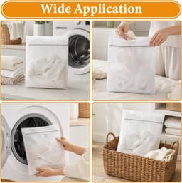 Waszakset van 20 stuks met ritssluiting in 5 maten voor delicate was, ondergoed, sokken en truien, ideaal voor veilig wassen en reizen — thumbnail 5