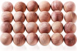 24 Stuks Natuurlijke Cederballen - Aromatische Geur, Antimuggen en Milieuvriendelijk Gebruik — thumbnail 1