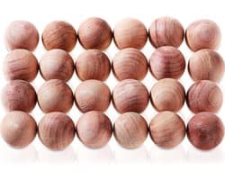24 Stuks Natuurlijke Cederballen - Aromatische Geur, Antimuggen en Milieuvriendelijk Gebruik
