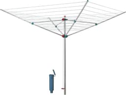 Droogmolen Buiten - Waslijn Tuin - Was Drogen - 50 Meter Lijn - 40 Kg Capaciteit - Zilver — thumbnail 1
