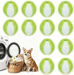 12 stuks pluisballen, wasmachine, dierenhaarverwijderaar, nylon wasbal — thumbnail 1
