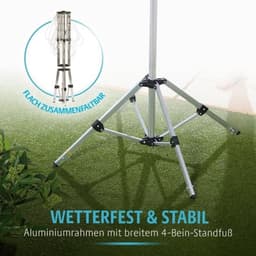 Droogmolen met Voet voor Camping & Thuis - Staand wasrek - Inklapbaar droogrek - huishoudhulp — thumbnail 2