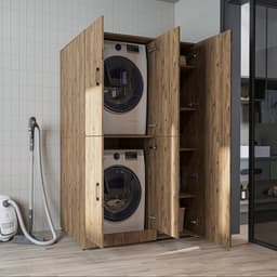 Roomart DORA-II Wasmachine Ombouwkast 115x186 cm - Eiken — thumbnail 1