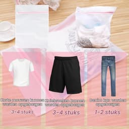 Waszakken voor de Wasmachine - Set van 3, Ideaal voor Kleding, Reizen en Bescherming van Wol en Katoen (40 x 50 cm) — thumbnail 2