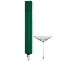 Droogmolen Hoes - 165 x 16 x 16 cm - Beschermhoes Universeel - Oxford-stof - Met rits en trekkoord - Heavy Duty Roterende Waslijn Afdekking - Waterdicht - Stofdicht - Winddicht - UV-bescherming - Geschikt voor tuinen, terrassen, buitengebruik - Groen