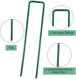 Set van 50 U-vormige Grondankers voor Tuin en Tent — thumbnail 3