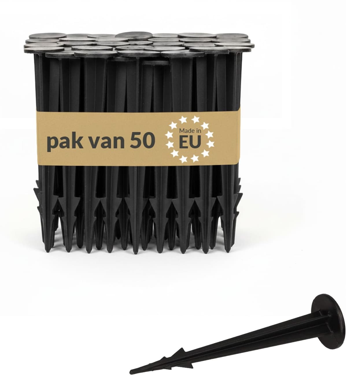 50 Stuks Grondankers - UV-bestendige Plastic Haringen voor Tuin — afbeelding 1