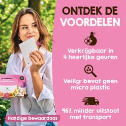 Proefpakket Wasstrips ECO 60 Wasbeurten in 3 Geuren Milieuvriendelijke Wasmiddeldoekjes Wasvellen Wasmiddel Voordeelverpakking incl. wasverzachter wasdoekje — thumbnail 4