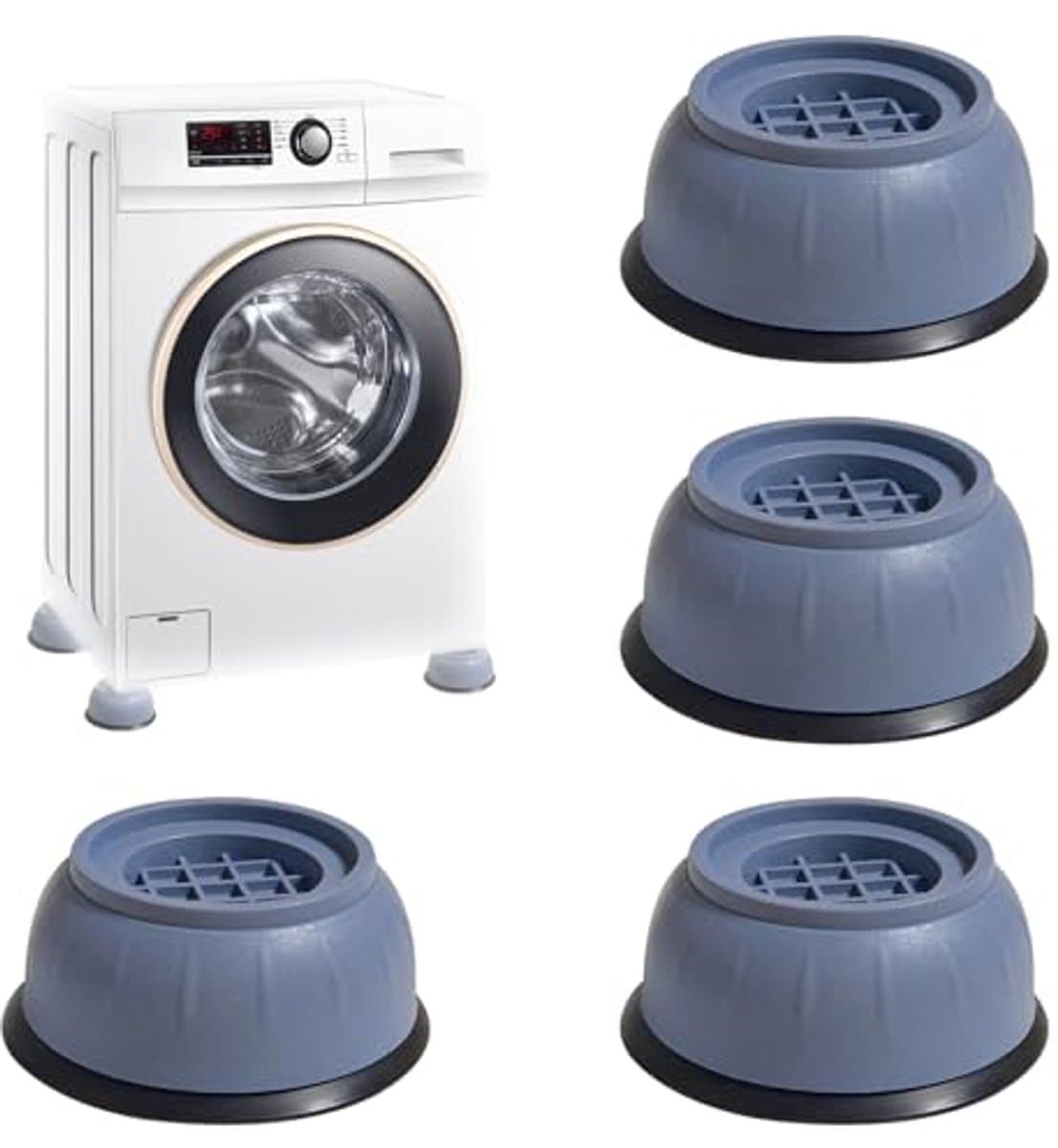 Washer Foot Pads - 4 Piece Anti-Vibration Mat for Washing Machines, Dryers, Refrigerators, and Tables — afbeelding 1
