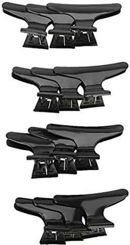 Haarklauwklemmen Haarclip - Salonclip Dames - Haar Stylen - Antisliphandvat Vlinderontwerp - 12 Stuks - Zwart — thumbnail 2