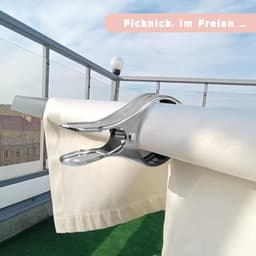 Wasknijpers 16 stuks, grote handdoekklemmen voor strandstoelen, roestvrijstalen klemmen voor handdoeken — thumbnail 4
