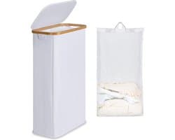 Opvouwbare Wasmand met Deksel - Ruimtebesparende Wasmand voor Kleine Ruimtes
