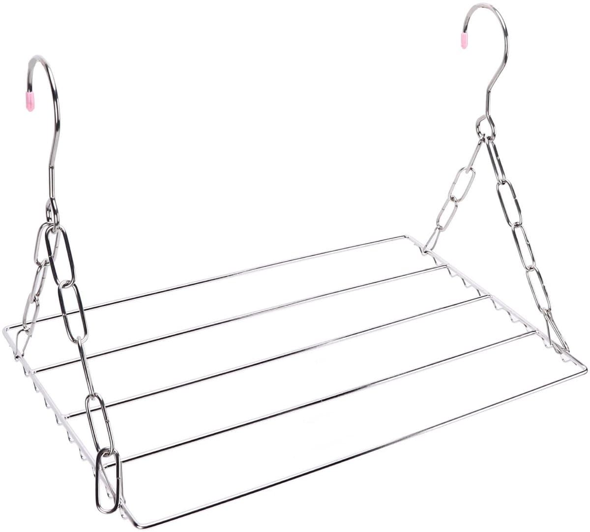 RVS Balkon Droogrek - Opvouwbaar - Voor Sokken, Handdoeken en Bh's - 40 cm zonder clips — afbeelding 1