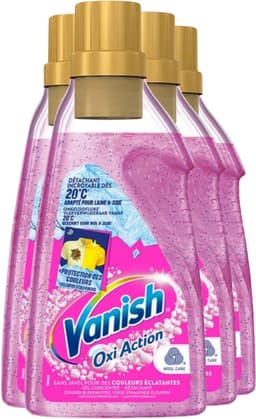 Vanish Oxi Action - Vlekkenverwijderaar Gel - Voor Gekleurde Was - 30 Wasbeurten - Voordeelverpakking - 4 stuks — thumbnail 1