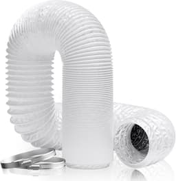 Flexibele Afvoerslang 100mm 5m Wit voor Mobiele Airco & Droger — thumbnail 1