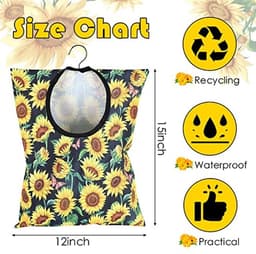 Zonnebloem Kleding Pin Tas - 2 Stuks Wasknijper Houder Geschikt Voor Buiten — thumbnail 5