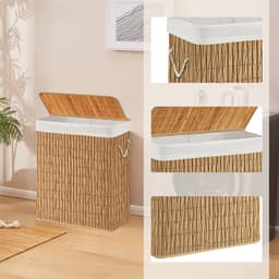 Wasmand / wasbak FALSTER XL R rotan hjh LIVING — thumbnail 3