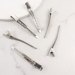 3,5 Inch Eendenbek Haarklemmen - Zilveren Haarsectieklemmen en Krokodilspelden voor Haarstyling — thumbnail 5