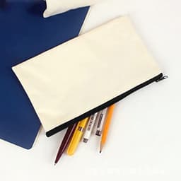 Zipper Fabric Bags - Set van 10 Lege Canvas Tassen voor Creatieve Projecten en Organisatie - 13x10cm — thumbnail 5