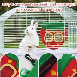 Voederzak voor Hooi en Snacks voor Kleine Dieren - Automatische Dispenser voor Konijnen en Cavia's — thumbnail 3