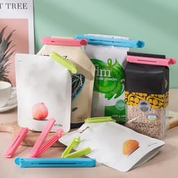 Herbruikbare Voedselzak Clips, Zakafsluiters voor Snacks, 12 Stuks in Meerdere Maten — thumbnail 5