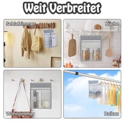 Wasknijperzak voor het Opbergen van Wasknijpers met Ophanghaak - Ideaal voor Thuis en Tuin — thumbnail 2
