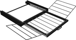Tussenstuk Wasmachine Droger – Stapelkit met Uitklapbaar Droogrek – Zwart – Bodo® — thumbnail 1