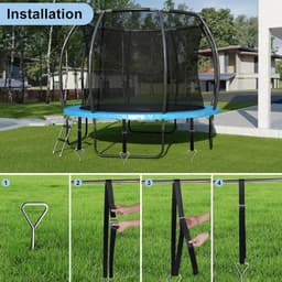 8 x Grondankers met Verstelbare Band - Grondankers voor het Bevestigen van Tenten - Tentankers - Trampolines - Schommels — thumbnail 2
