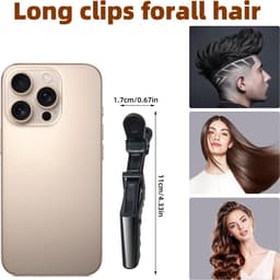15x Professionele Haarclips voor Stylen en Secties - Krokodillip Klemmen voor Vrouwen — thumbnail 5
