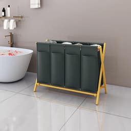 Equivera Wasmand 4 Vakken - Wasmand - Wassorteerder - Wasbox — thumbnail 5