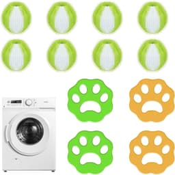 Allecto Plus - Dierenhaarverwijderaar voor wasmachine 12 stuks - Herbruikbare pluisballen haarvanger - Effectief tegen pluis en dierenhaar — thumbnail 1