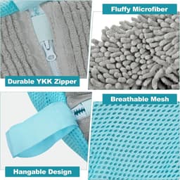 Wasmachine Schoenen Waszak Herbruikbaar – Chenille Reinigingszak voor Sportschoenen en Meubilair — thumbnail 3