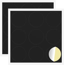 vidaXL - Zelfklevende - schroefcover - 2 - st - Zwart - Ø - 20 - x - 0,5 - mm — thumbnail 1
