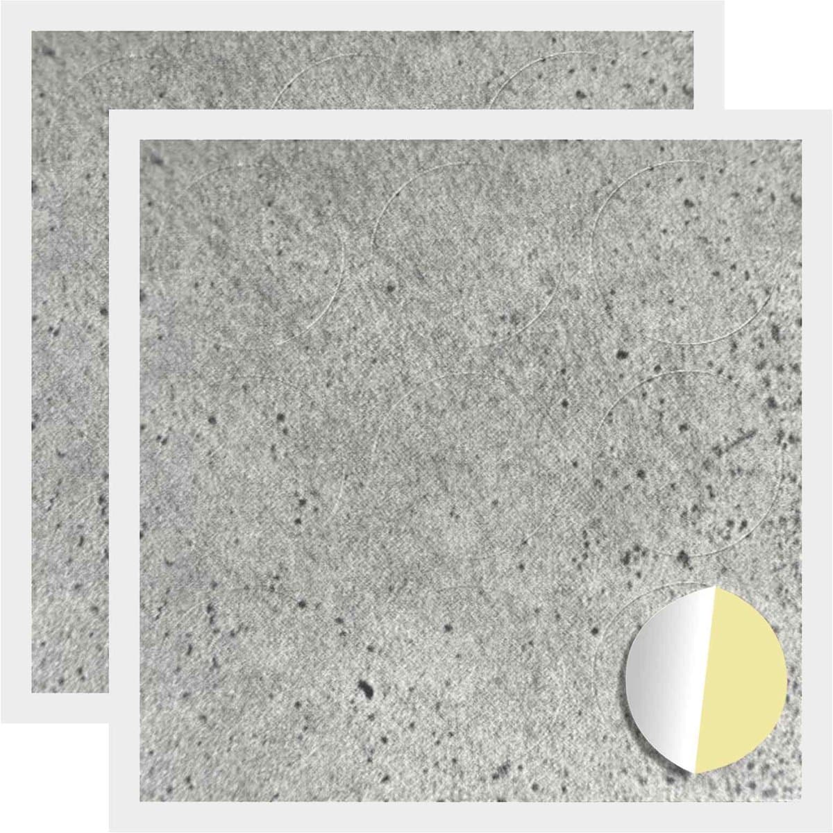 vidaXL - Zelfklevende - schroefcover - 2 - st - Beton - Grijs - Ø - 20 - x - 0,5 - mm — afbeelding 1