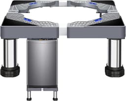 Verstelbare Onderstel voor Wasmachine en Droger - Stevige Wasrek met 4 Poten — thumbnail 1
