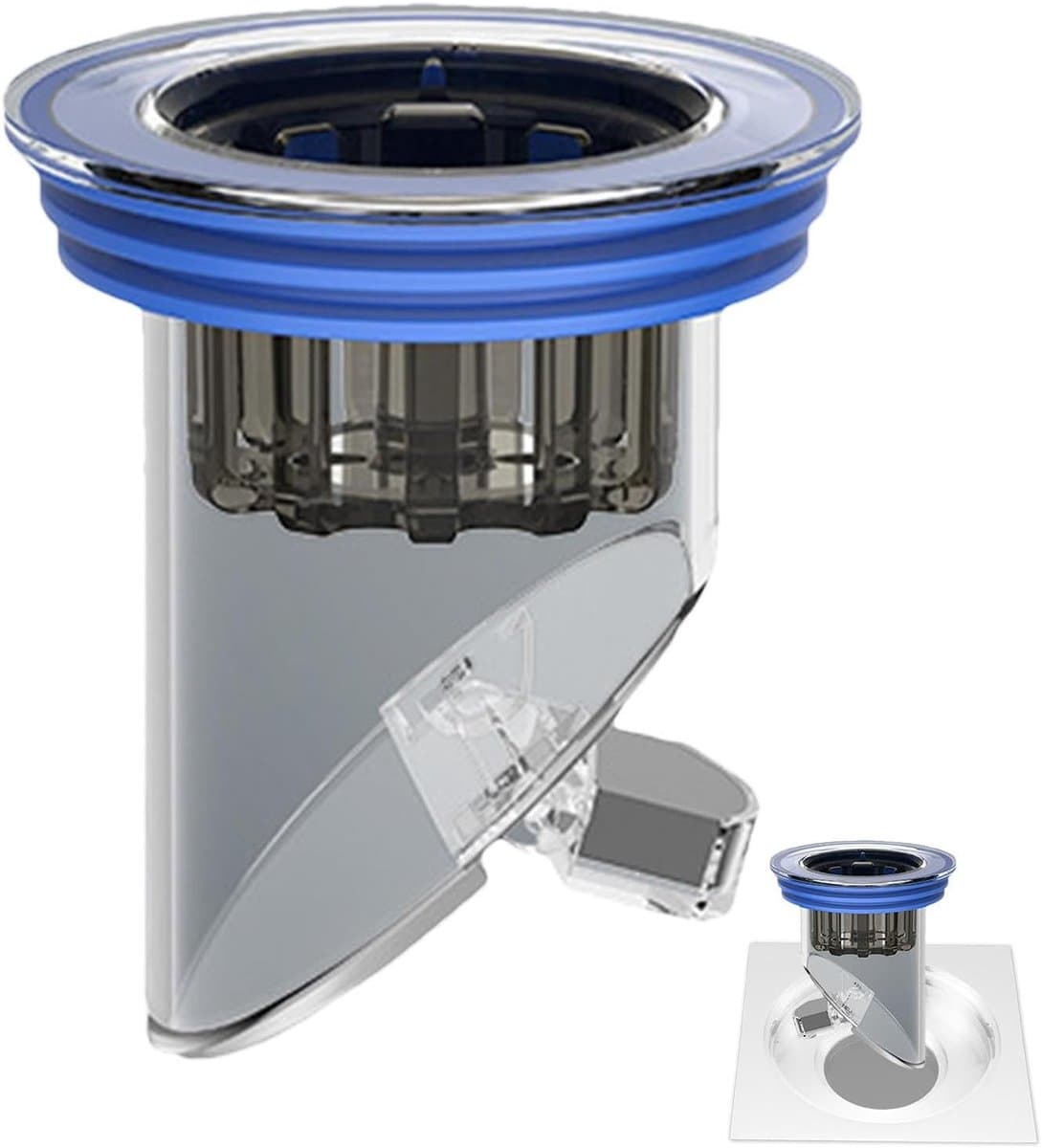 Afvoer Zwijnen - Douche Gootfilter - Keuken Badkamer - Geurfilter - 4.3cm 7cm - Blauw — afbeelding 1
