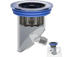 Afvoer Zwijnen - Douche Gootfilter - Keuken Badkamer - Geurfilter - 4.3cm 7cm - Blauw
