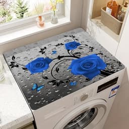 Een stofwerende mat, bedrukte stofwerende mat voor de wasmachine, vochtabsorberende mat voor op het aanrecht, sneldrogende mat voor de koelkast, stofwerende mat voor de magnetron, geschikt voor wasruimtes en keukens. — thumbnail 1