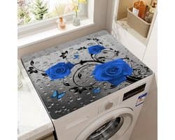 Een stofwerende mat, bedrukte stofwerende mat voor de wasmachine, vochtabsorberende mat voor op het aanrecht, sneldrogende mat voor de koelkast, stofwerende mat voor de magnetron, geschikt voor wasruimtes en keukens.